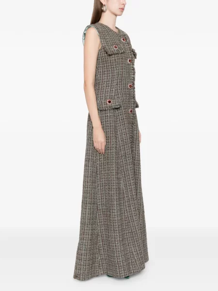 Rochie maxi Miau By Clara Rotescu de costum maro