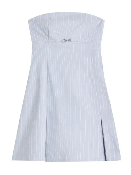 Bershka Šaty světlemodrá bílá
