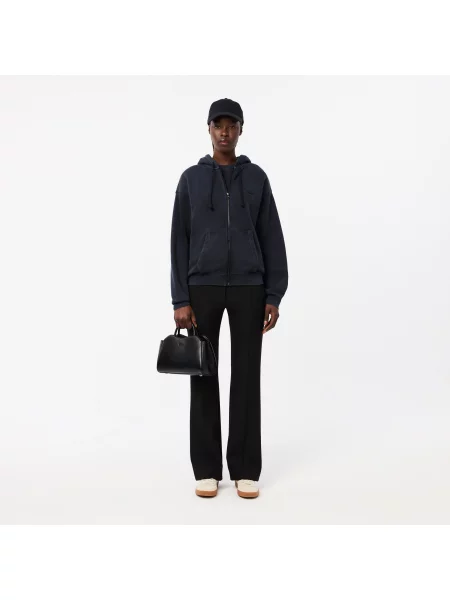 Lacoste Luźny Krój Bluzy Z Kapturem czarna