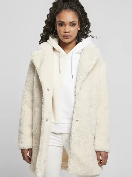 Urban Classics Přechodný kabát Sherpa' bílá
