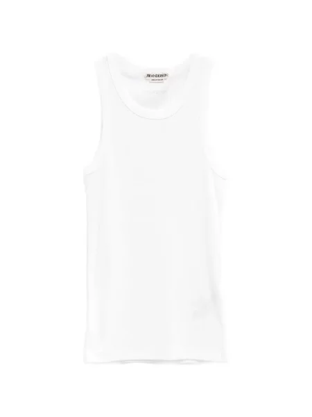 Оребрен риза Jw Anderson бяло