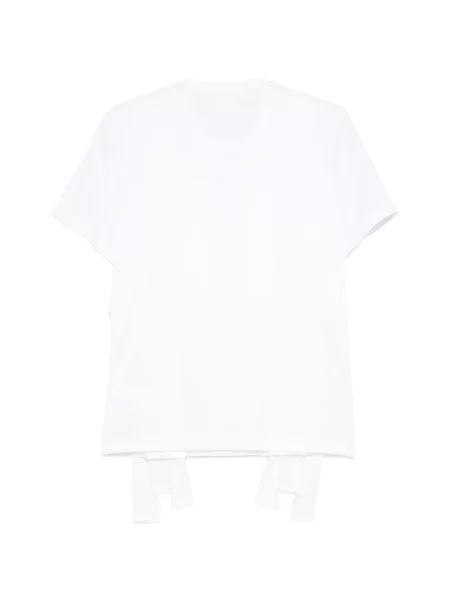 Tricou Comme Des Garçons drapate alb