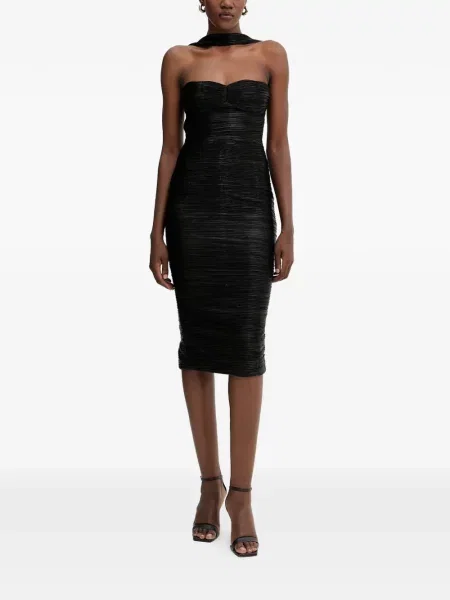 Sukienka midi Retrofete do kolan garniturowa czarna