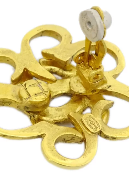 Náušnice Chanel Pre-owned zlaté