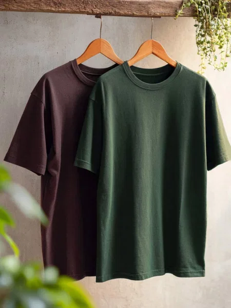 Trendyol Tricou ciocolatiu / jad verde