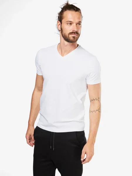 HUGO Tricou HUGO-V alb