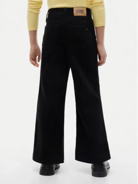 Dětské kalhoty Tommy Hilfiger černé