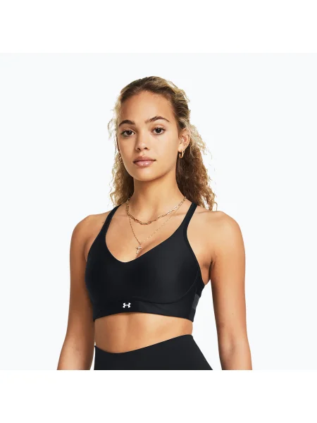 Under Armour Infinity Low черен/бял сутиен за тренировка бяло