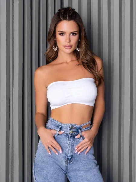 ISSA Plus Бюстгальтер Текстиль білий