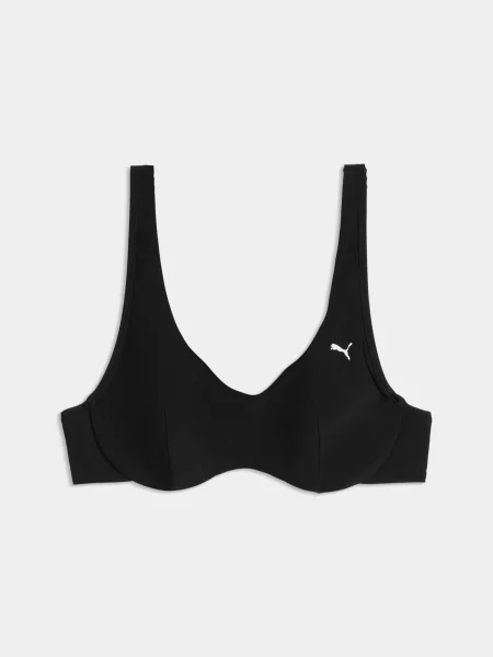 Верх купальника PUMA Swim Scoop Neck T комбінований верх чорний
