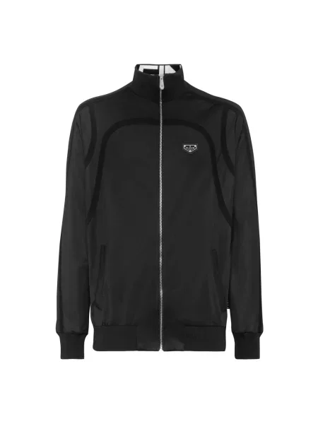 Kurtka Philipp Plein do biegania czarna