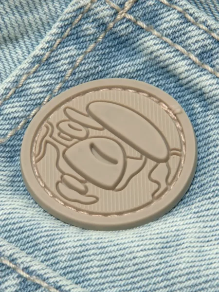 Pantaloni Aape By A Bathing Ape cu broderie albastru