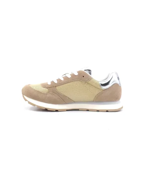 Sneakersy Sun68 skórzane żółte