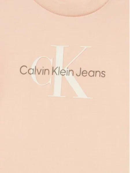 Dětské tričko Calvin Klein Jeans růžové