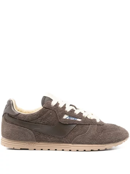 Sneakerși Autry din piele de căprioară maro