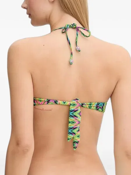 Топ Chantelle с принт с халтер деколте зелено