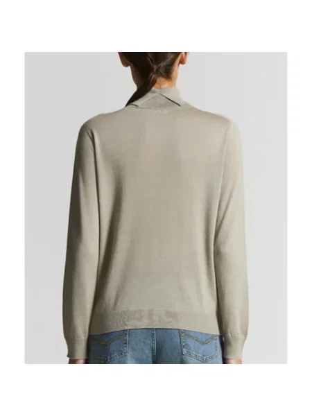 Sweter z golfem Peserico do golfa zielony