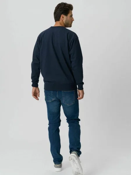 TEESHOPPEN Pulover Sweatshirt bleumarin