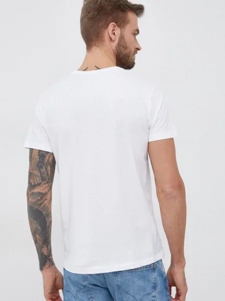 Tričko Pepe Jeans Eggo N hladké bílá