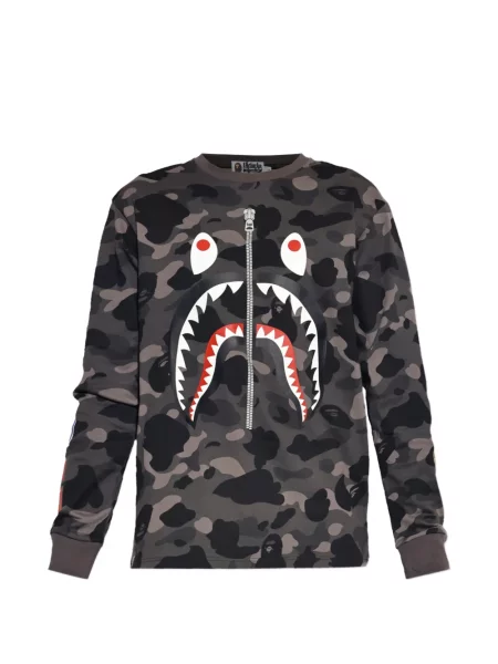 Tricou A Bathing Ape® cu imagine cu model camuflaj negru