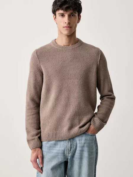 Marc O'Polo sweter z bawełną beżowy