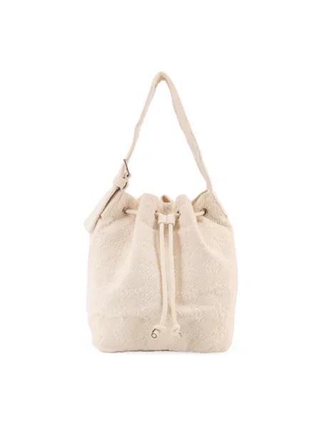 Kapelusz Tory Burch frotte biały