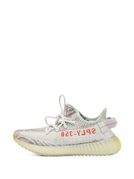 Sneakerși Adidas Yeezy cu șireturi din dantelă albastru
