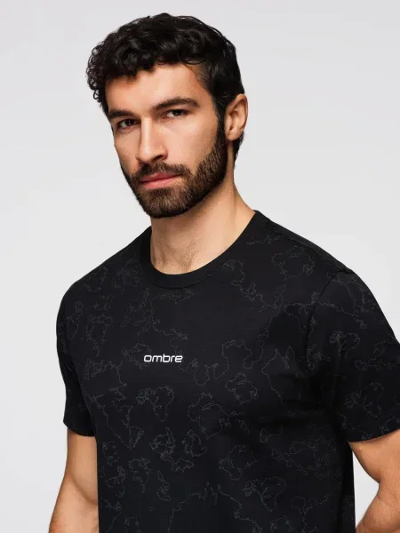 Tricou Ombre cu autograf alb