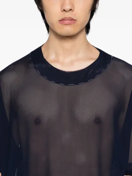 Tricou Sonia Carrasco transparente albastru