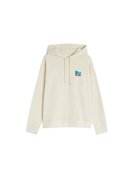 Bluza Maison Kitsune z kapturem beżowa