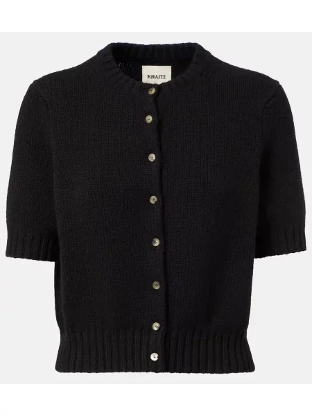 Cardigan Khaite din cașmir negru