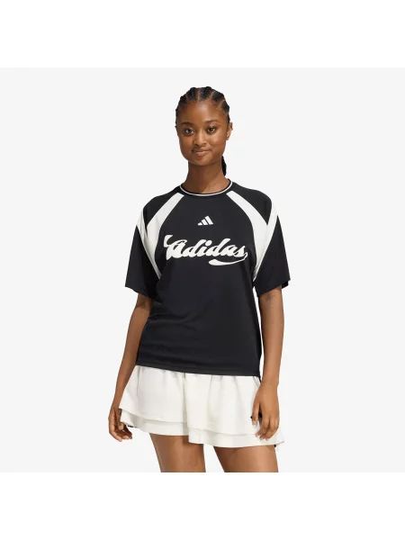 T-shirt adidas W Her Tee Black/ Off White/ White XS crna