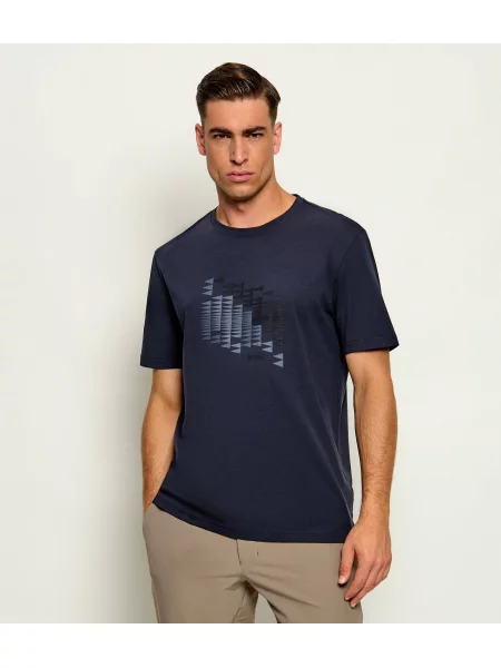 BOSS GREEN Tricou TS_Network Flag verde