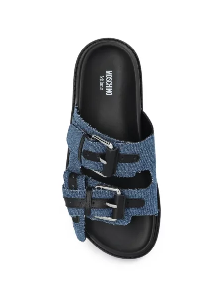 Sandale Moschino cu cataramă albastru
