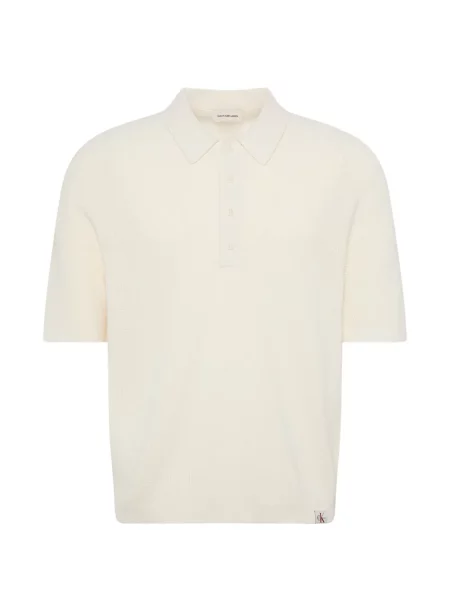Tricou polo Calvin Klein tricotate