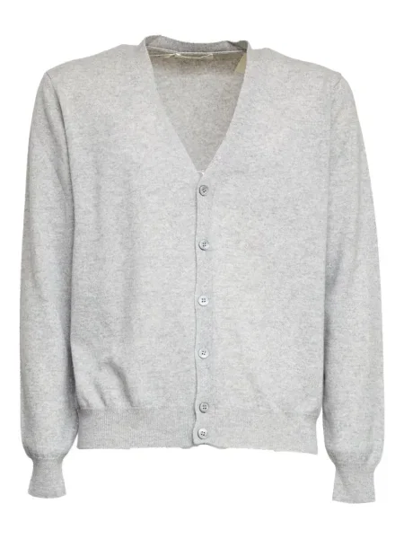 Kardigan Filippo De Laurentiis z dekoltem w serek szary