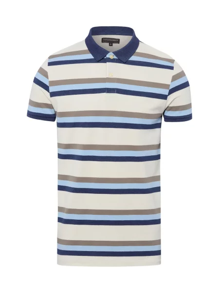 Finshley & Harding koszulka polo Mężczyźni niebieski|wielokolorowy w S niebieski