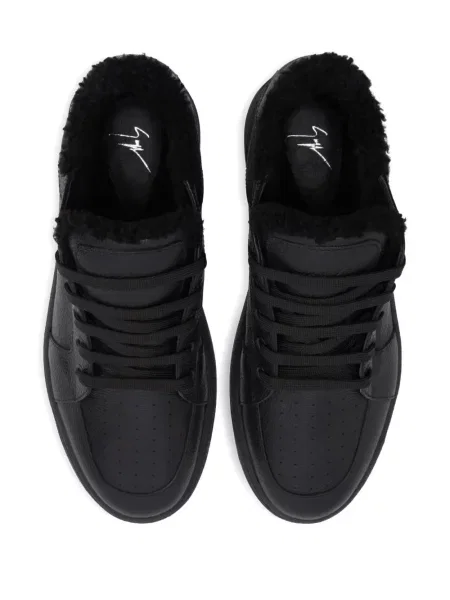 Sneakerși Giuseppe Zanotti din piele negru