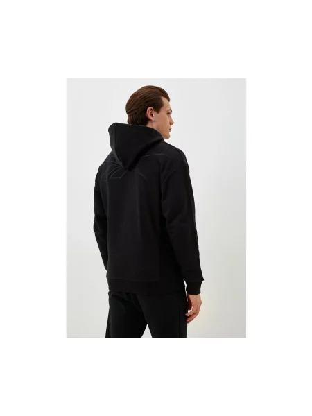 Sportska majica Reebok Sport s kapuljačom crna