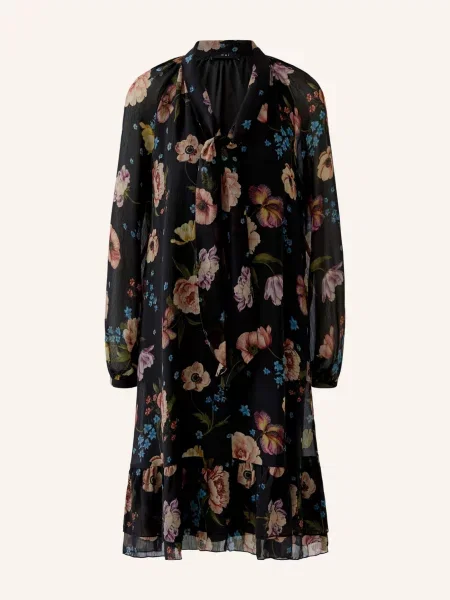 Oui Šaty / starorůžová / zelená černá