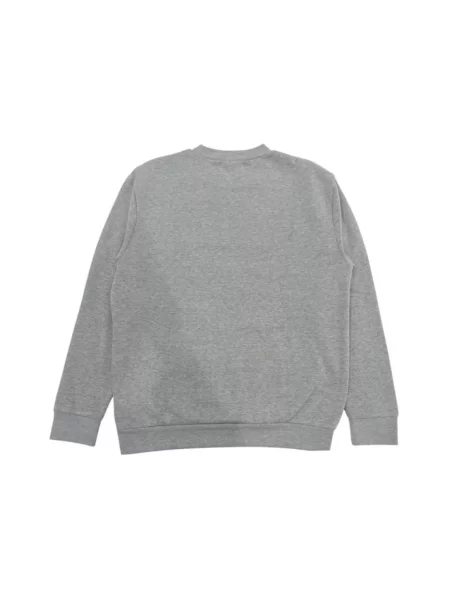 Haftowany polar Cavalli Class z okrągłym dekoltem szary