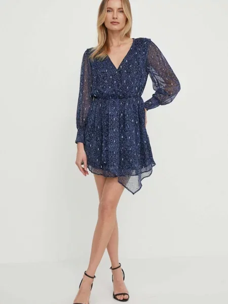 Obleka Pepe Jeans Camille mornarsko modra