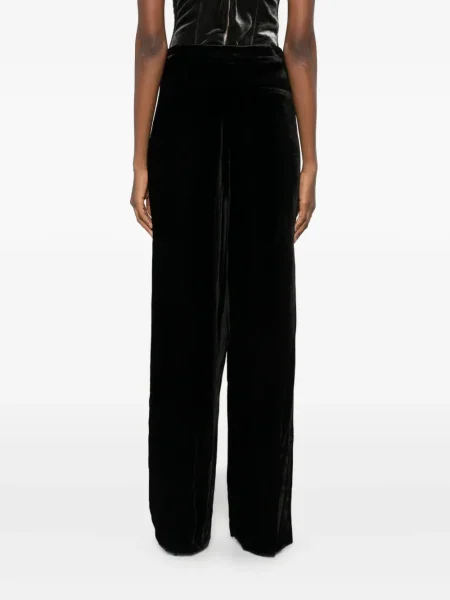 Pantaloni Raquel Diniz de catifea negru