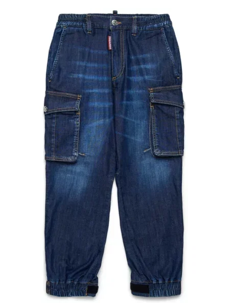 Jeansy dziecięce Dsquared2 niebieskie