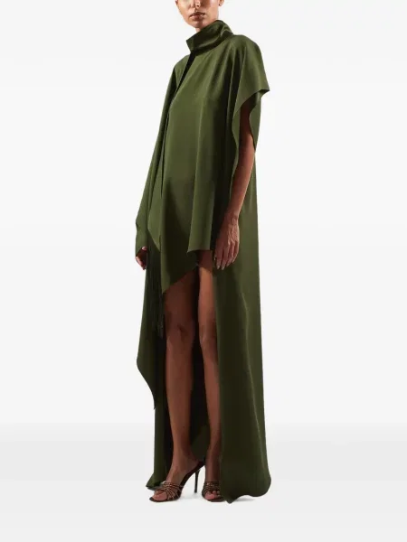Rochie maxi Taller Marmo cu franjuri verde