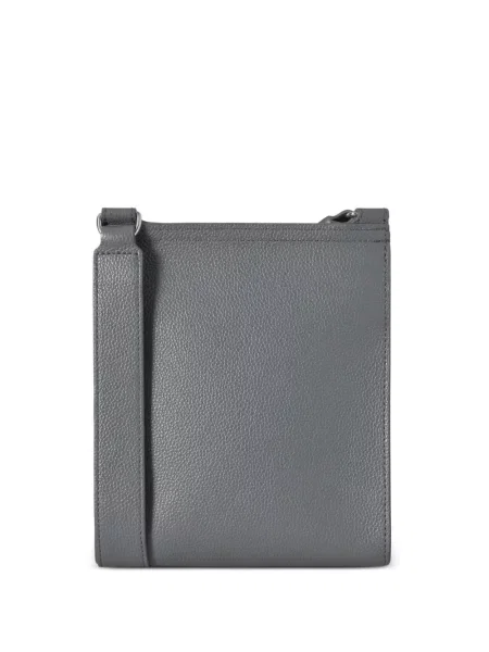 Kožna crossbody torba Mulberry siva