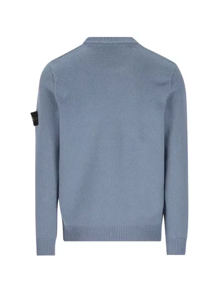 Pulover Stone Island cu strasuri albastru