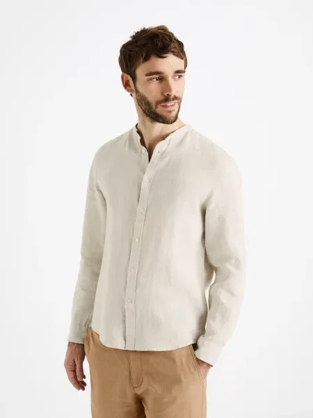 Cămașă Celio business bej