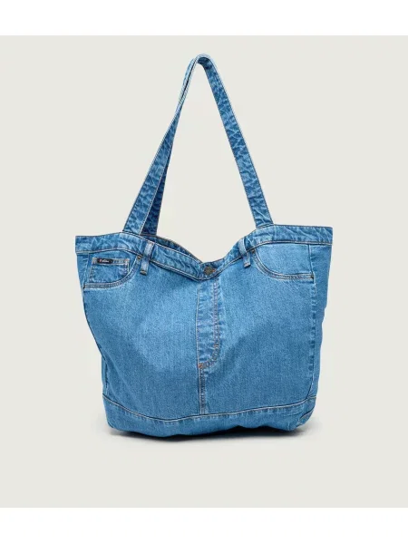 Guess Jeans De blugi geantă shopper | Guess Jeans x The Rolling Stones albastru