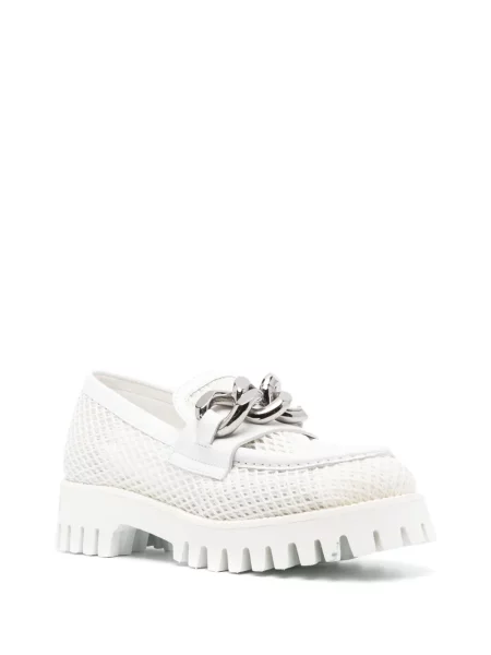 Pantofi loafer Casadei alb